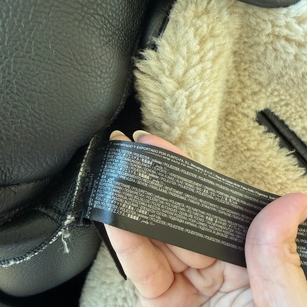 Mango Faux Shearling Coat - Picture 4 of 5